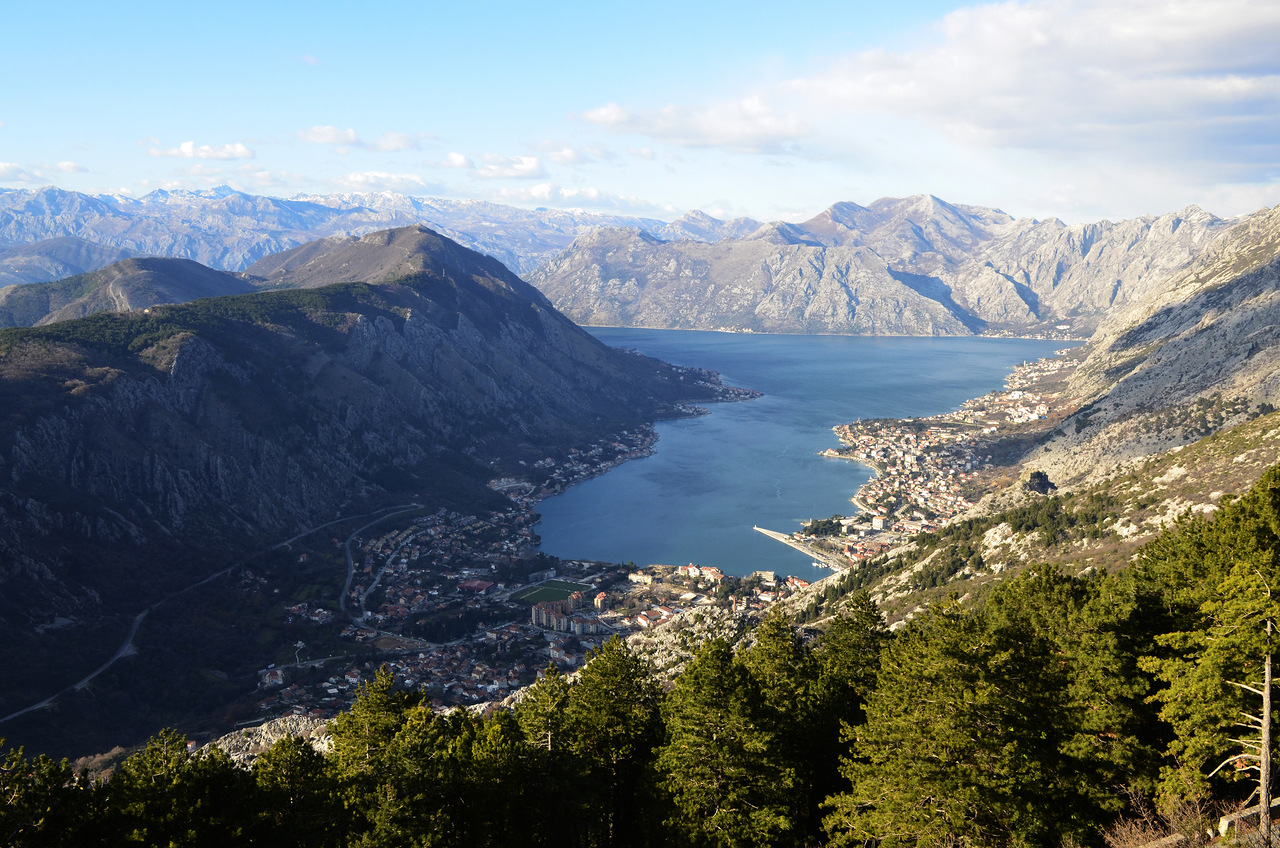 view on bay of kotor